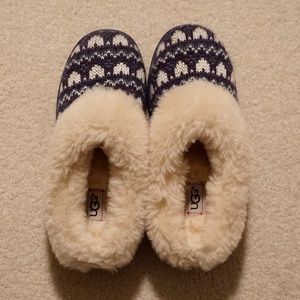 UGG Girls I Heart Slip Fair Isle Slippers